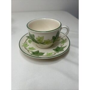 Vintage Franciscan Ivy Footed Cup & Saucer